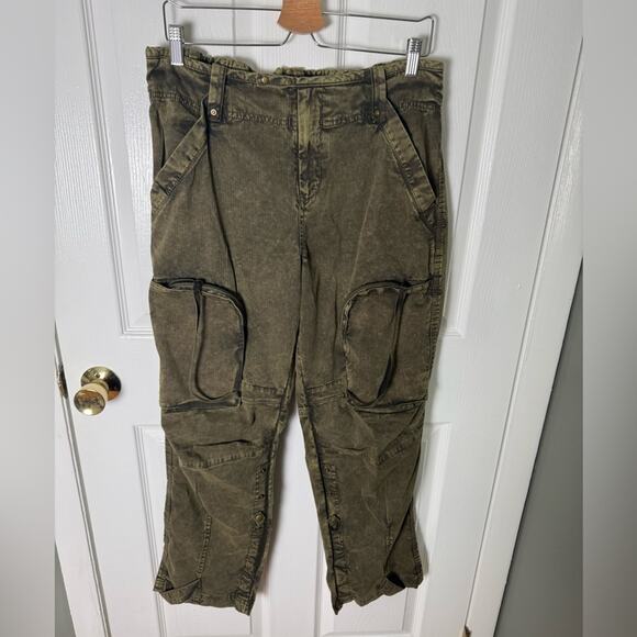 Free People We The Free Can't Compare Slouch Pants M - Picture 2 of 8